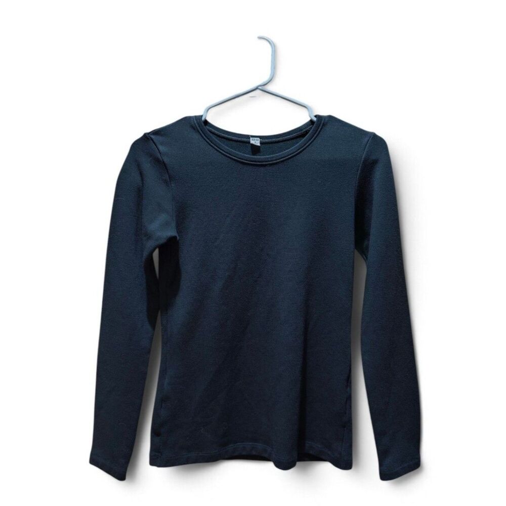 UNIQLO HEATTECH Ultra Warm Black Long Sleeve Thermal Top